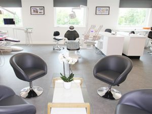 A dental showroom displaying a pleasant dental environment