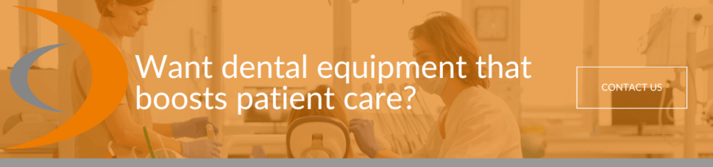 A call to action banner encouraging readers to upgrade their dental equipment for better patient care
