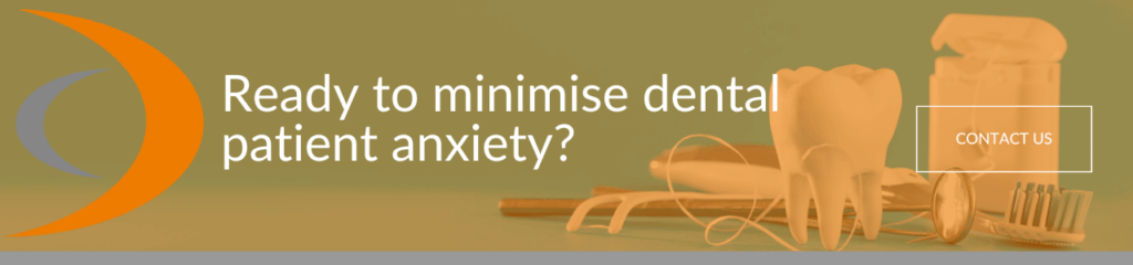 A call to action banner encouraging readers to minimise dental patient anxiety